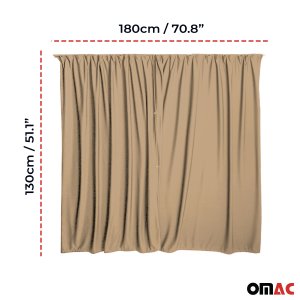Mercedes Sprinter Cabin Curtain - Omac - Textile/Polyester 2 Curtains - 1 Profile 180x130 Mercedes Sprinter Cabin Curtain - Omac - Textile/Polyester 2 Curtains - 1 Profile 180x130